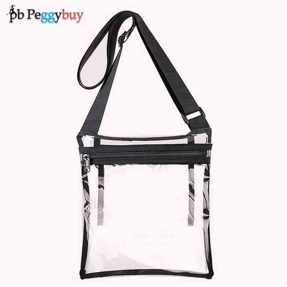 

Women Translucent Crossbody Bag Clear PVC Jelly Small Shoulder Messenger Bag Chain Purse Female Small Wallet