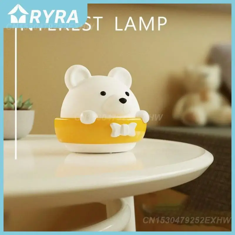 

Детская прикроватная лампа с медведем, светодиодный фонарь с питанием от 2 батареек aaa, милые настенные светильники, освещение для дома, ламп...