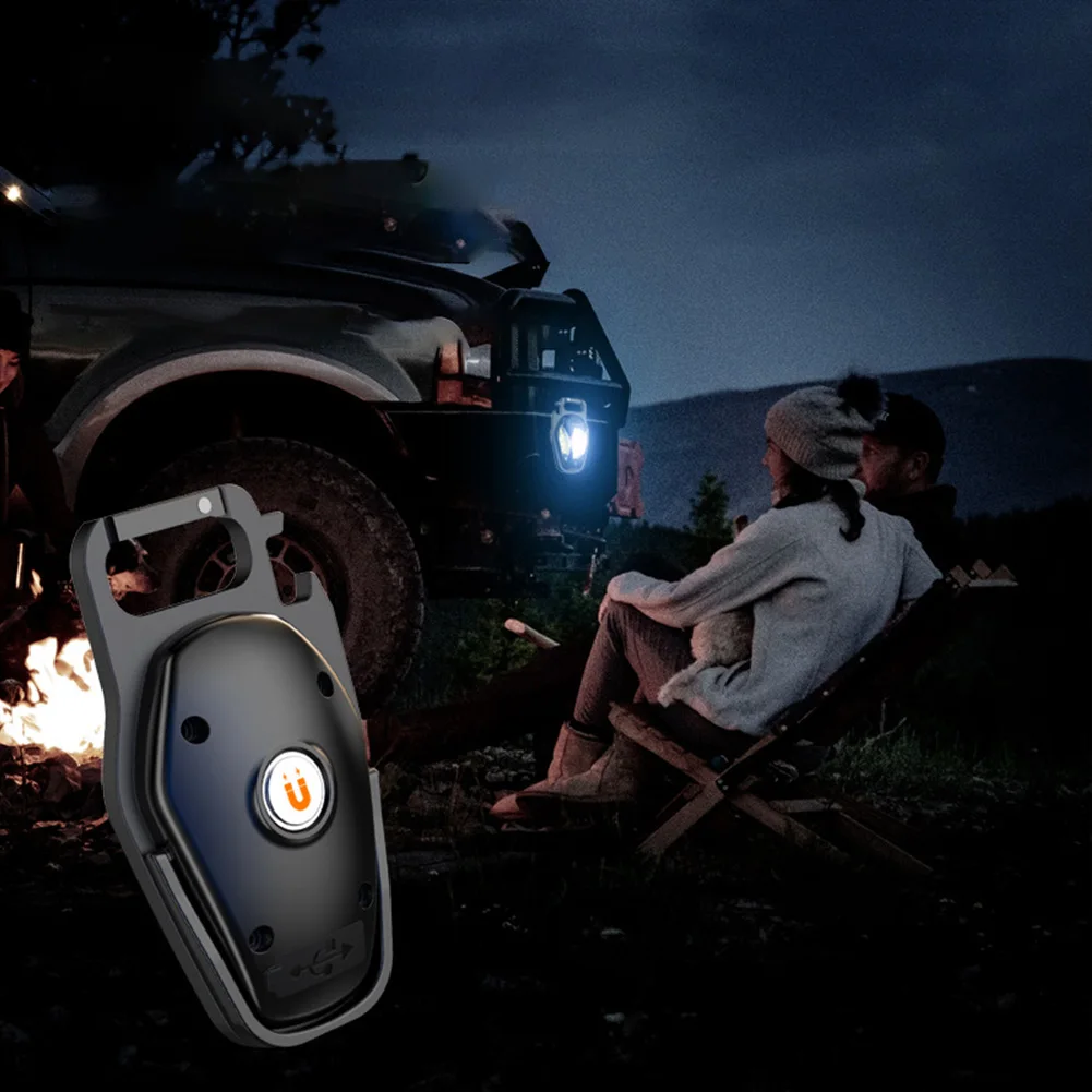 

Portable USB Mini Keychain Light Emergency Outdoor Camping Light With Cable Key Chain Bottle Opener Multifunctional Tools