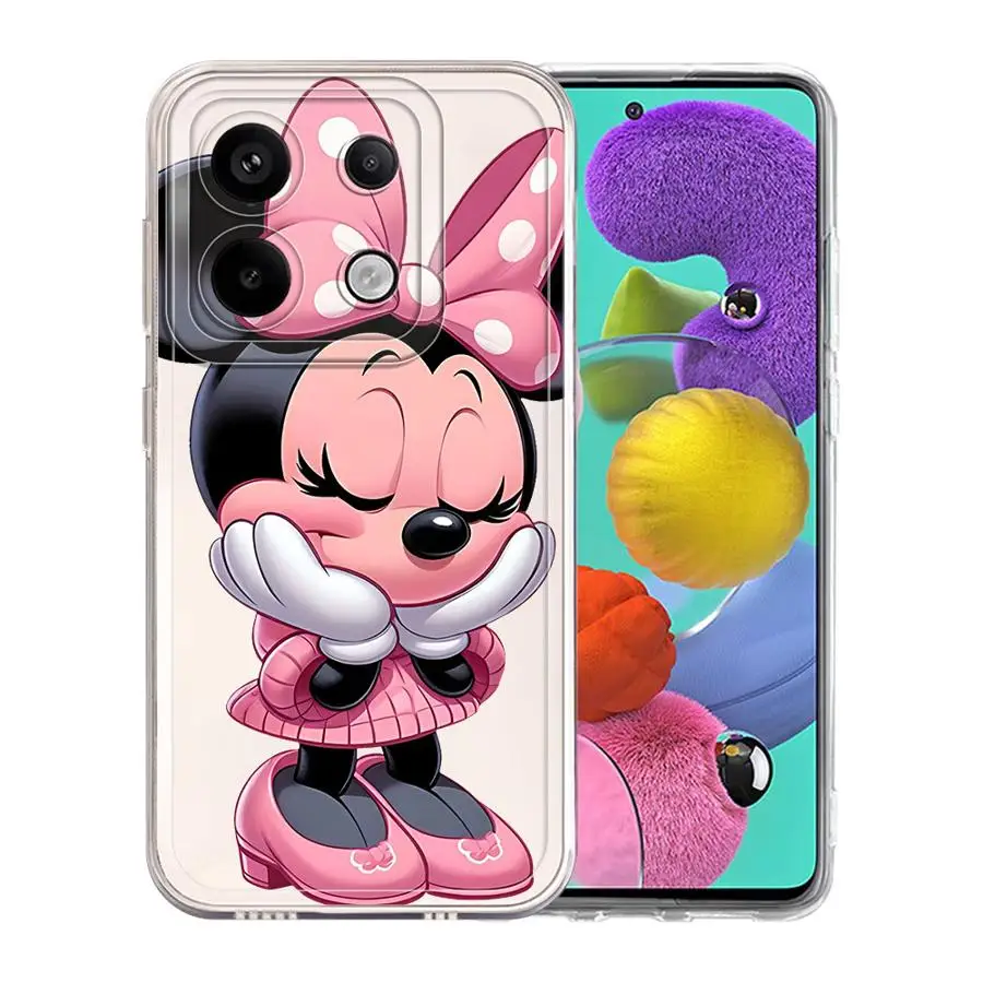 Чехол для телефона Disney с рисунком Минни Маус Xiaomi Redmi Note 13 12 Pro Plus 5G 11S 10S 9 11 10 12S 9S 8 Soft