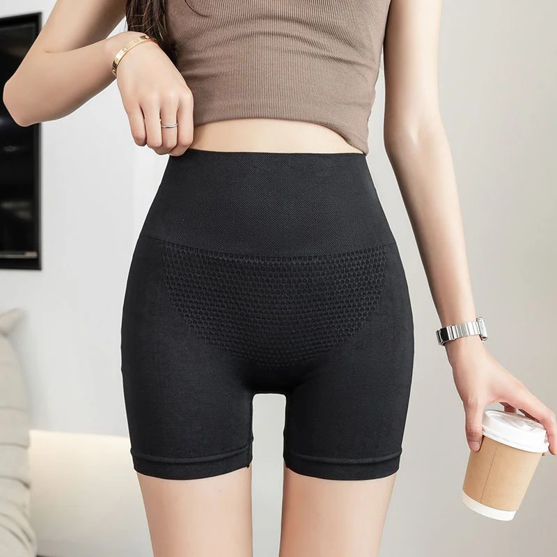 

Summer New Solid Color Women Yoga Shorts Double-sided Hairy Tight Height Waist Elastic Sports Leggings