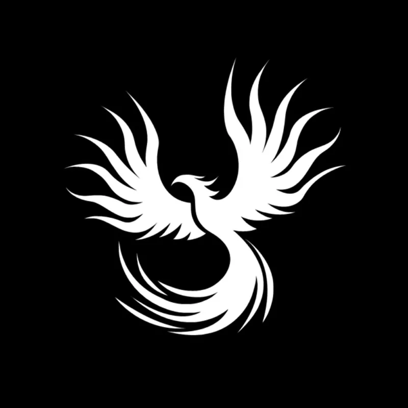 

Fashion Car Sticker Flaming Phoenix Bird Vinyl Car-styling Waterproof Sunscreen Decal ,15CM*15CM