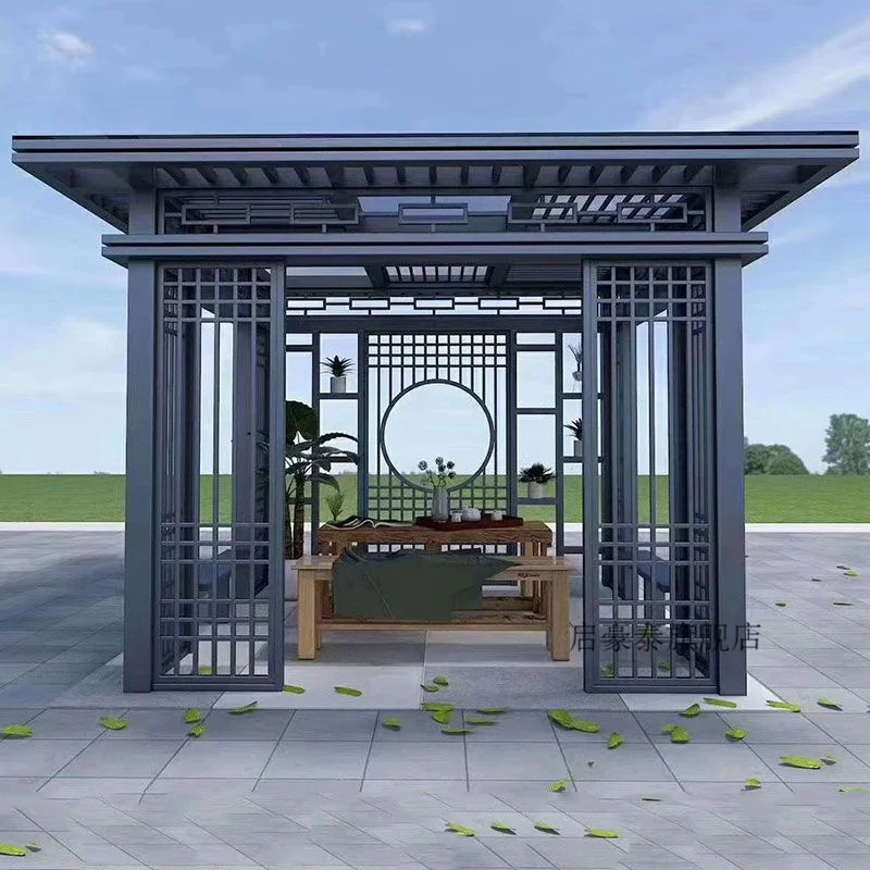 Современный уличный двор, новый китайский павильон, вилла, садовый павильон, уличный павильон, павильон для отдыха