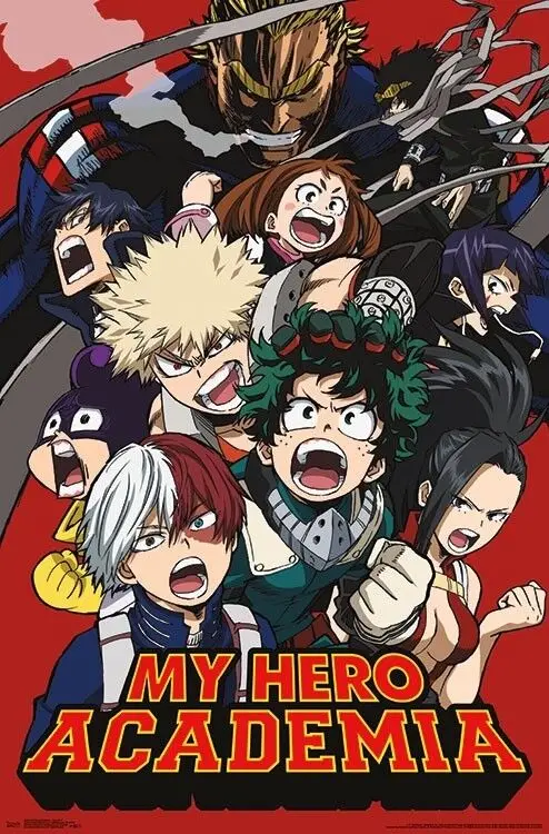 

MY HERO ACADEMIA Art Picture Print Silk Poster Home Wall Decor