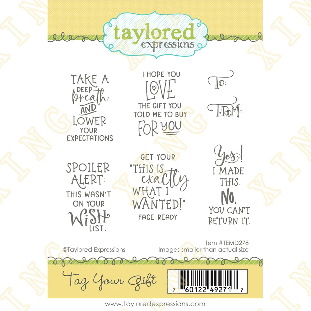 

Tag Your Gift Clear Silicone Stamps Scrapbook Diary Decoration Embossing Template DIY Greeting Card Handmade New Free Shipping