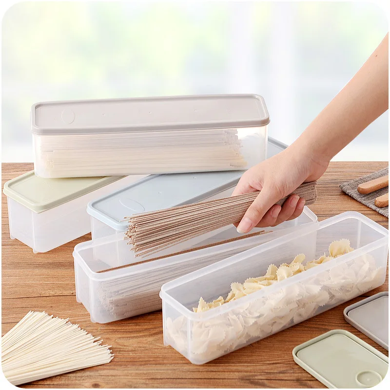 

Japanese-style Noodle Storage Box Refrigerator Plastic Food Preservation Box Miscellaneous Grain Noodle Sealed Plastic Box