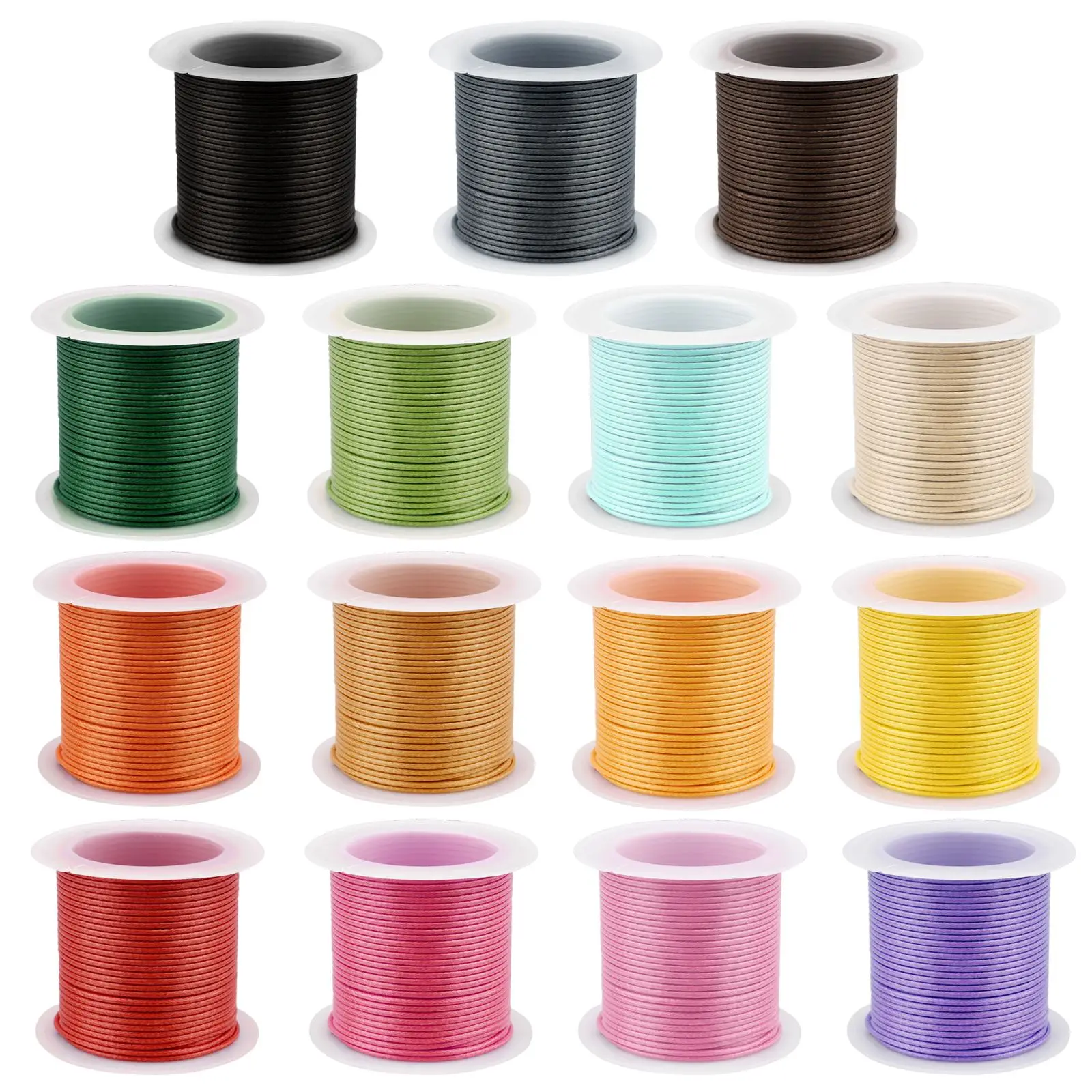 

10M/Lot 1mm Leather Line Waxed Cord Cotton Thread String Strap Necklace Rope Bead Bracelet DIY Jewelry Making Supplies Wholesale