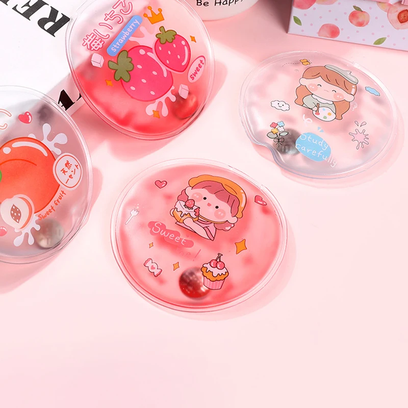 

Cute Cartoon Portable Instant Heating Pad Reusable Gel Hand Warmer Adult Student Quick-acting Self-Heating Pack for Girls