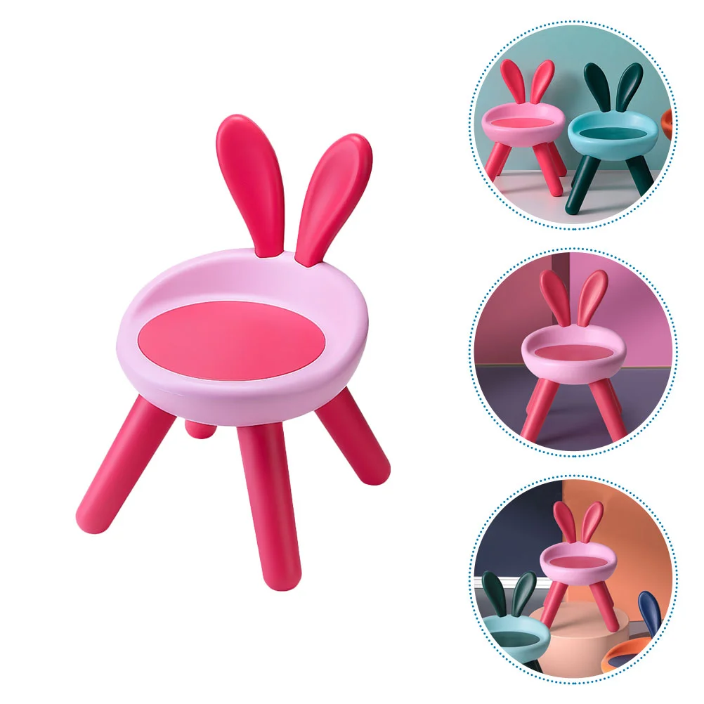 

Kindergarten Children Back Chair Stool Toddlers Anti-fall Stool for Home