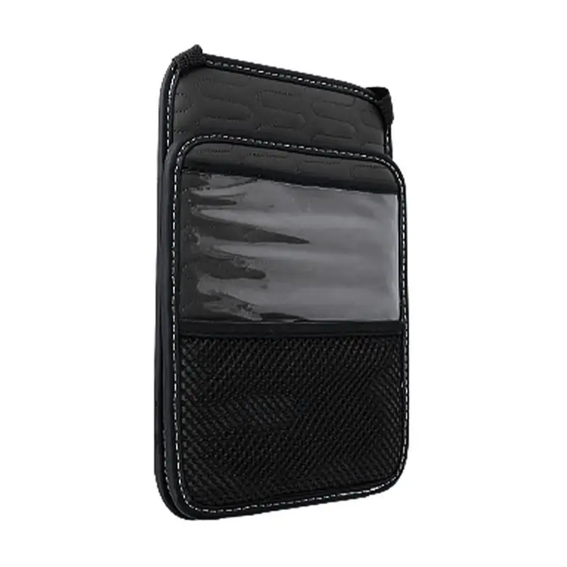 

Автомобильный Карманный держатель для сумки, многокарманный автомобильный органайзер для хранения между передними сидениями, 1 Передняя боковая коробка для салфеток, 2 сетчатых боковых кармана, 1