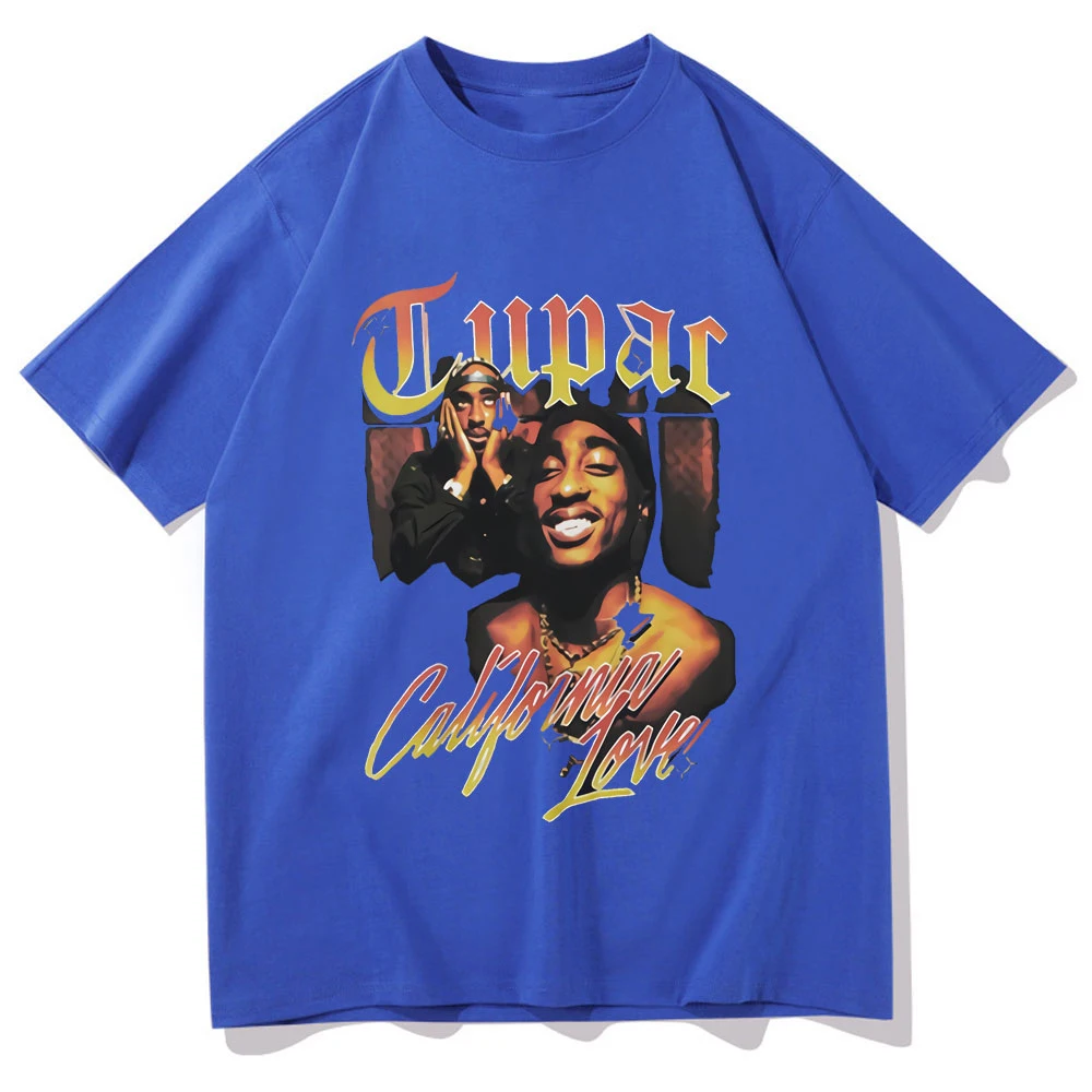 Купи Rapper Tupac print O-Neck Summer Men Women 90s rap hip hop t shirt Fashion Design Casual T Shirt Tops Hipster Clothes за 178 рублей в магазине AliExpress
