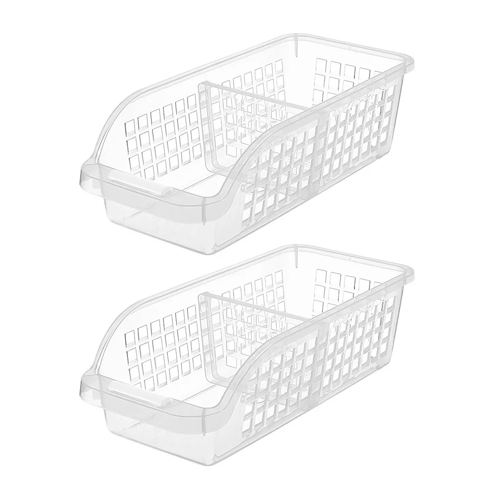 

2 Pcs Sundry Milk Box Storage Plastic Drawers Freezer Case Food Containers Refrigerator Tableware Egg Crisper Fruit Cases