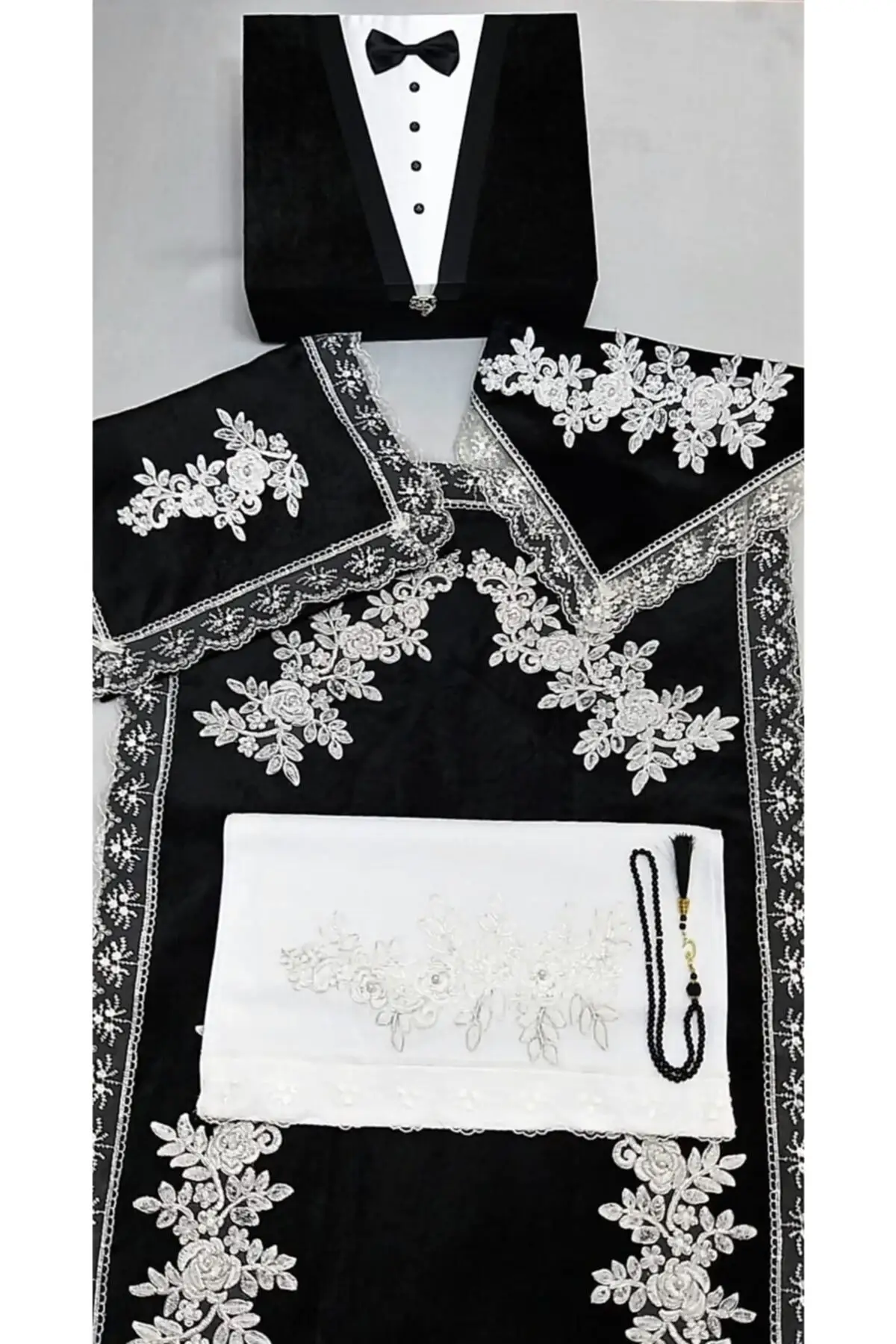 

Набор бархатных ковровых покрытий для жениха, 6 предметов