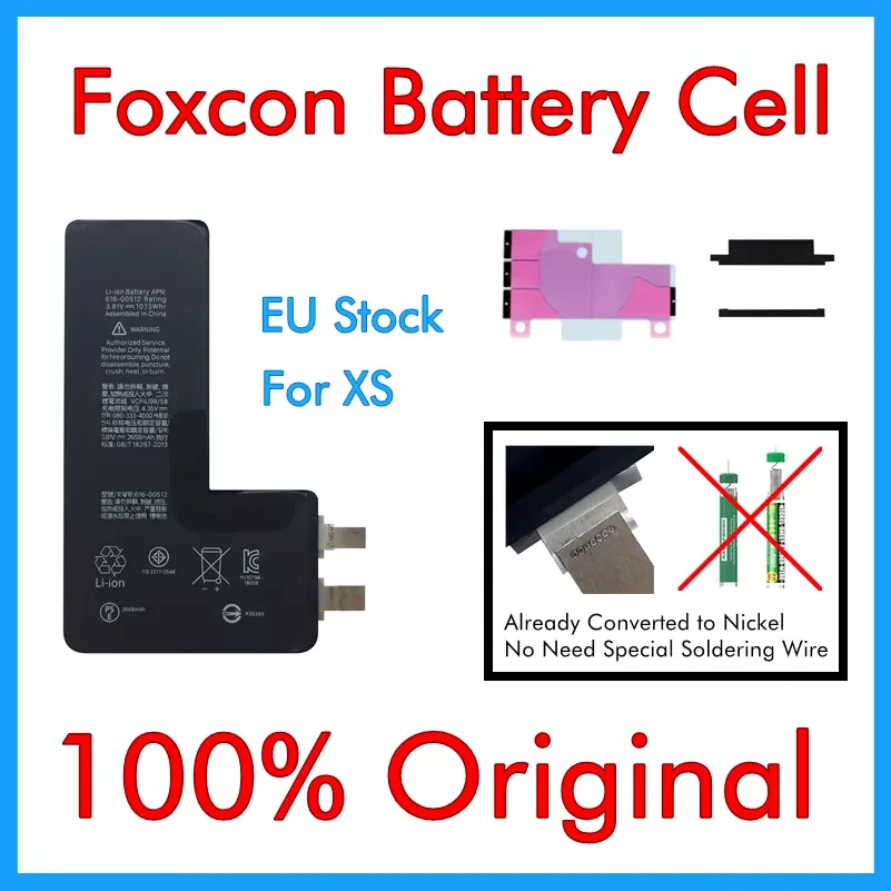 

BMT Original Battery Cell for iPhone XS without bms no flex Battery health fix Repair 2658mAh