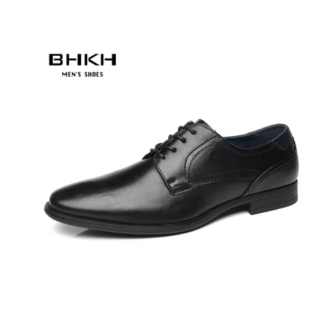 Мужская повседневная обувь от BHKH, осень 2024, модная обувь для отдыха и прогулок, классическая мужская обувь на шнуровке, новая мужская повседневная обувь