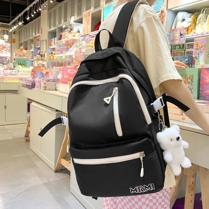 

Сумка для книг для мальчиков и девочек-подростков, водонепроницаемый школьный ранец для старших классов, дорожный рюкзак для ноутбука, мужской рюкзак