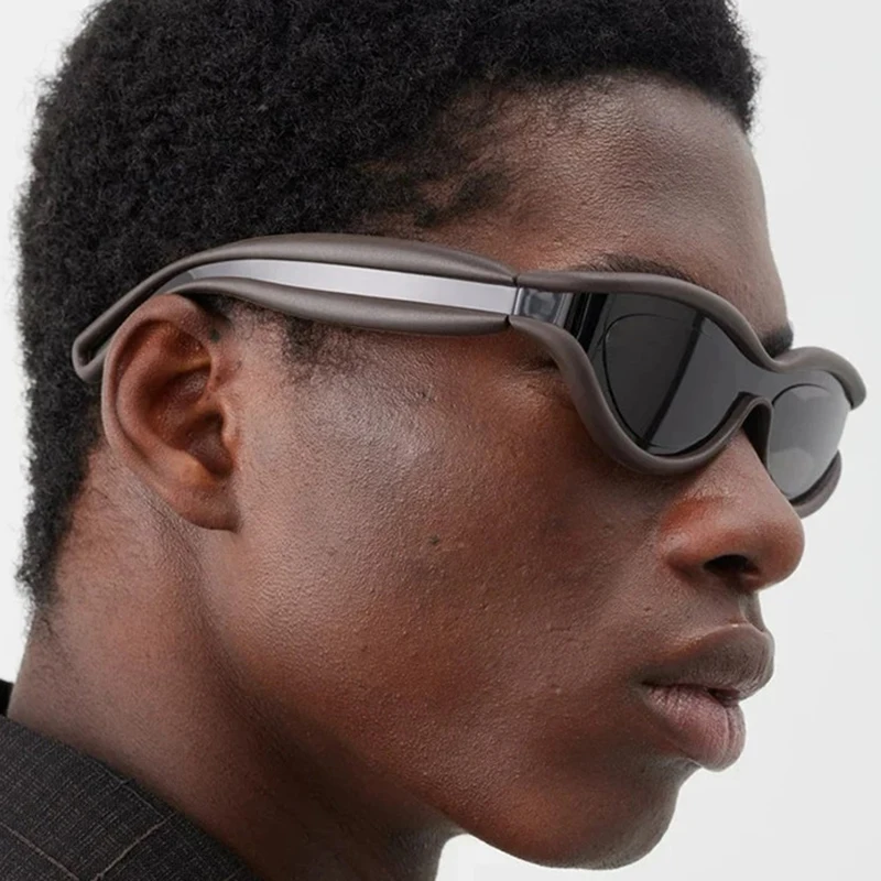 Модные Винтажные Роскошные брендовые дизайнерские солнцезащитные очки Y2K