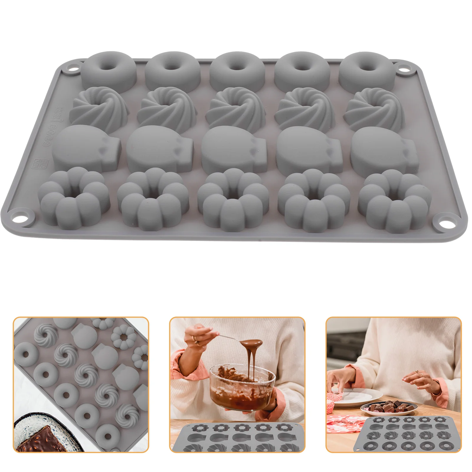 

Chocolate Mold Party Candy Heat Resistant Sweets Maker DIY Fudge Supply Cooking Jelly Dessert