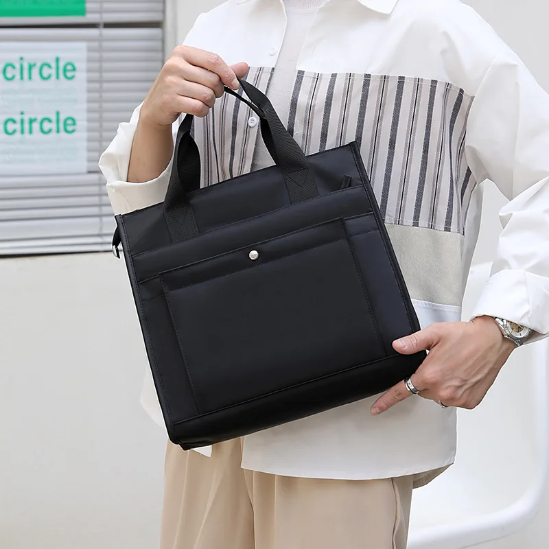 briefcase bag for women men file bag for document a4 big