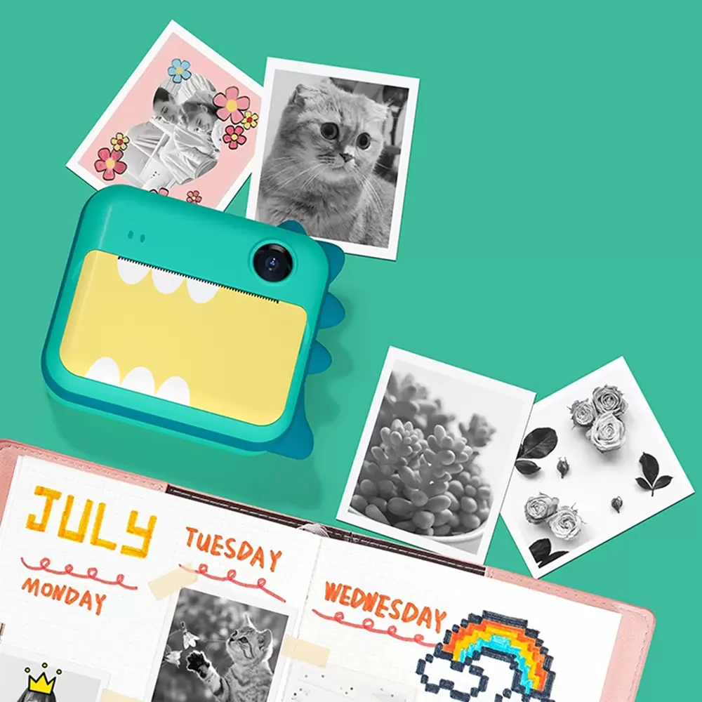 

Детская фотокамера Мгновенной Печати для детей 1080P видео фото цифровая игрушечная камера с печатной бумагой подарок на день рождения для ребенка девочки принтер