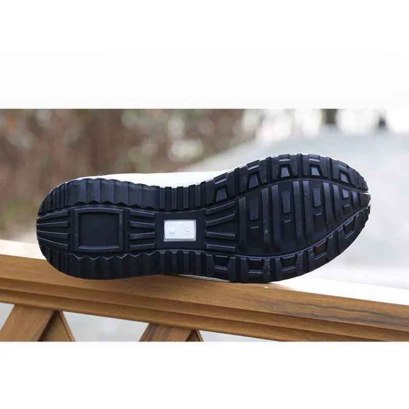 Кроссовки мужские в стиле ретро кожа ПУ толстая подошва спортивная обувь модные