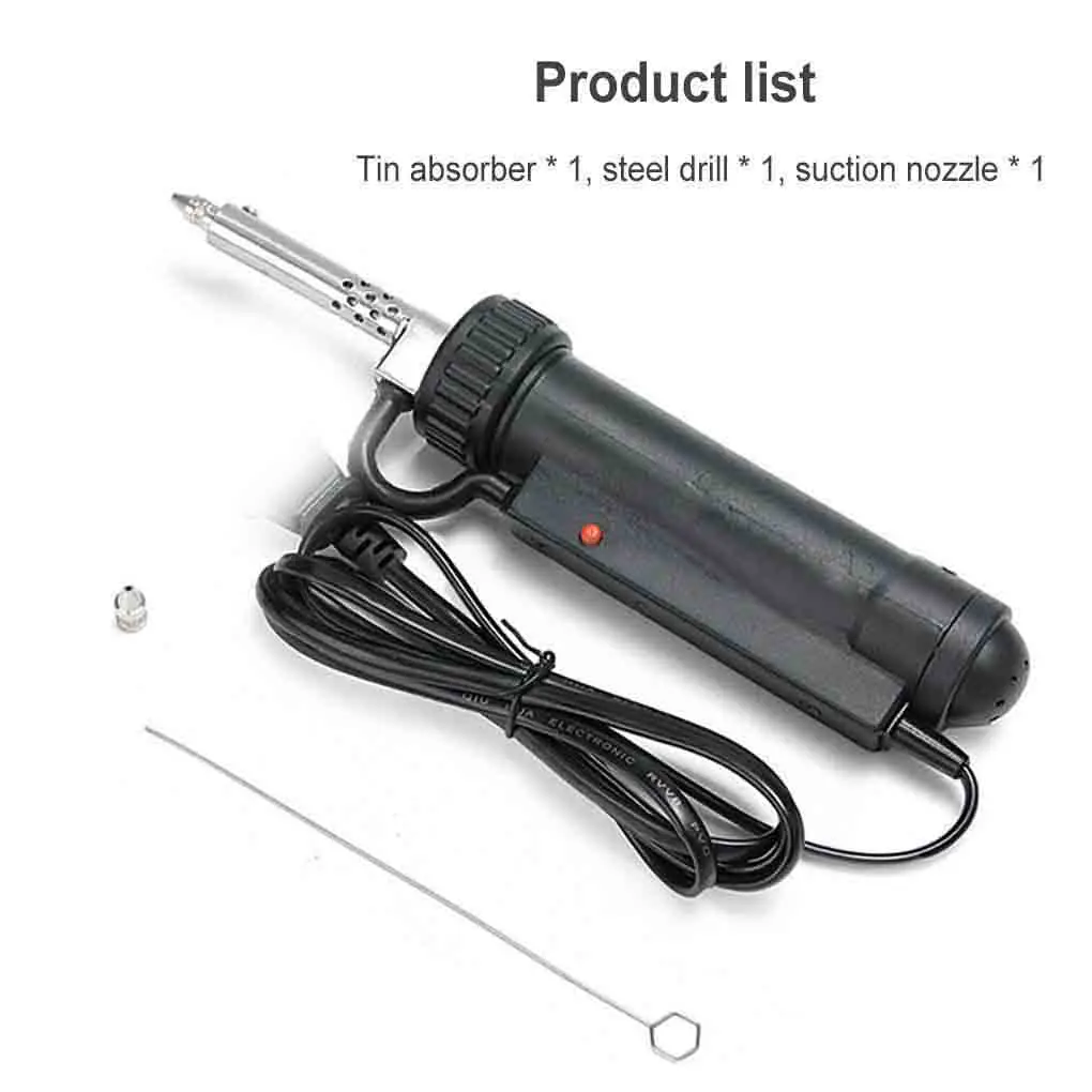 

Welding Electric Suction Device Handheld Vacuum Solder Workshop Circuit Chip Mainboard Repairing Sucker EU Plug