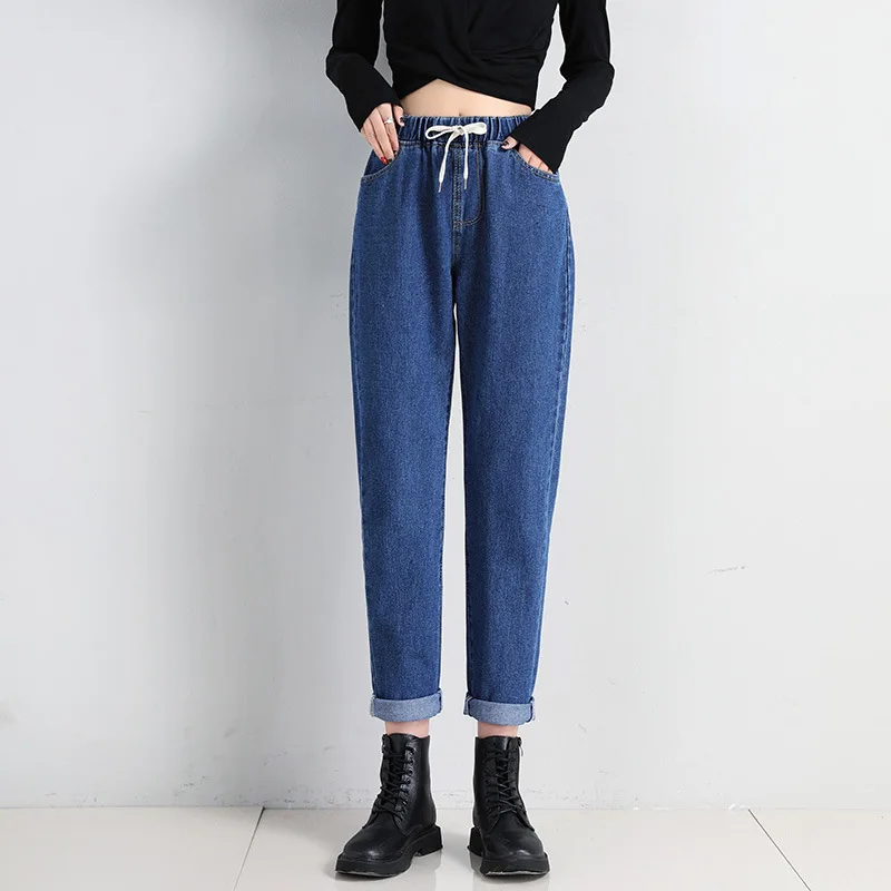 Vintage High Waist Straight Jeans Pant for Women Streetwear Loose Female Denim Jeans Buttons Zipper Ladies trouser 2023