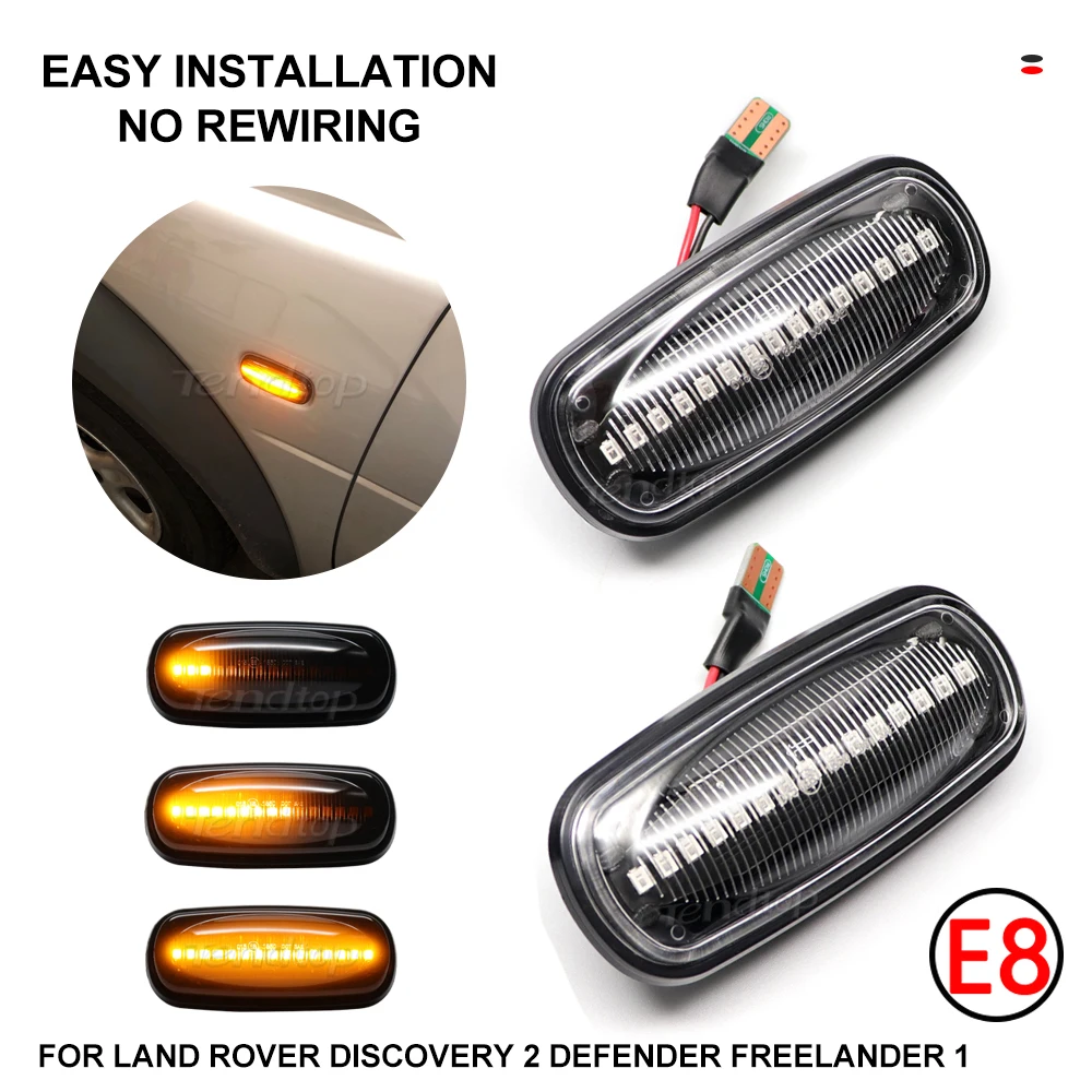 2 шт. для Land Rover Discovery 1999-2004 Defender Freelander 1 2002-2005 фонарь с фонариком