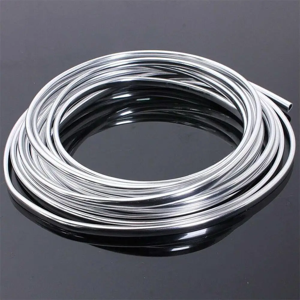 

New U Shape 15m Strip Chrome Car Door Edge Guard Molding Protector PVC Trim Decor T4B5