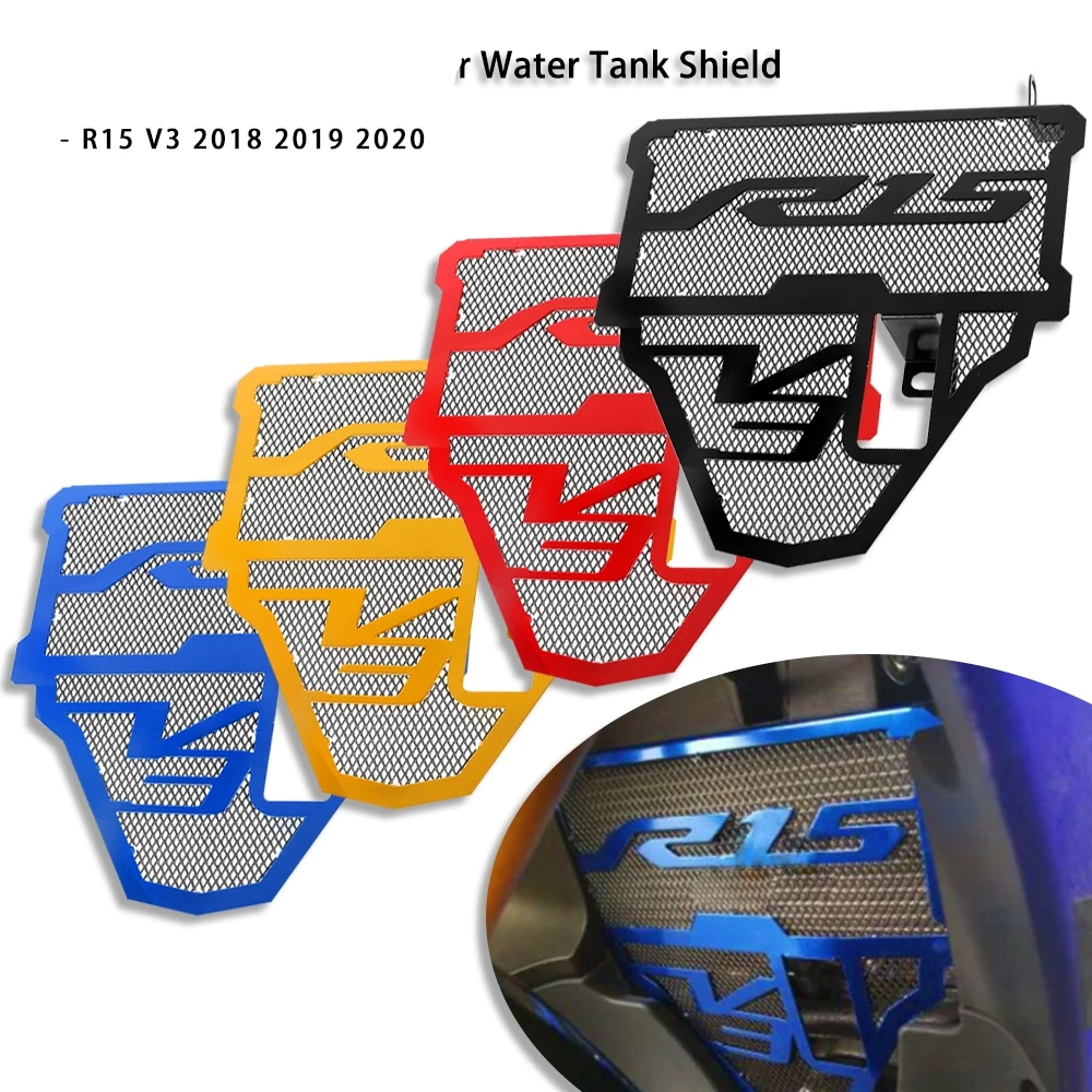 

For YAMAHA R15 V3 2018 2019 2020 Motorcycle Radiator Guard Aluminum Radiator Protector Cover Water Tank Shield Accessories R15