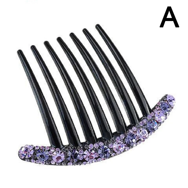 

Crystal Flower Hair Combs Women Elegant Hair Accessories Rhinestone Hairclips Hair Fork Hair Clip Bridal Headdress Headwear
