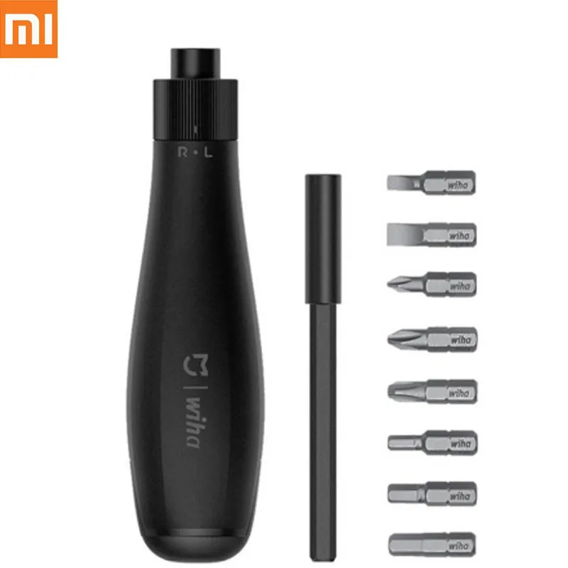 

Xiaomi Mijia Wiha 8 in 1 Screwdriver Kit Multi-function Steel Screwd Bits with Extension Rod Magnetic Adsorption Repair Tools