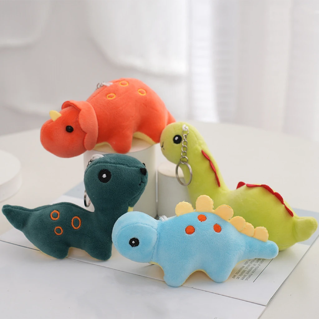 

15CM Plush Dinosaur Doll Cartoon Dinosaur Series Plush Key Chain Bag Pendant Plush Animal Decoration Holiday Gift Plush Toy