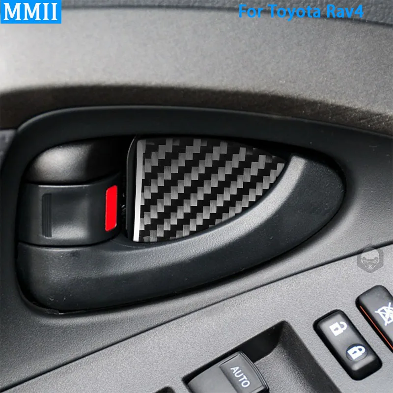 

Защитная крышка для внутренней дверной ручки из углеродного волокна для Toyota RAV4 2006-2013