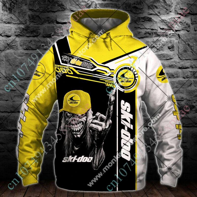 

Ski-doo Anime Oversize Hoodie Harajuku 3D Printing Sweatshirt Essentials Streetwear Unisex Zip Hoodies Casual Men's Clothing Top