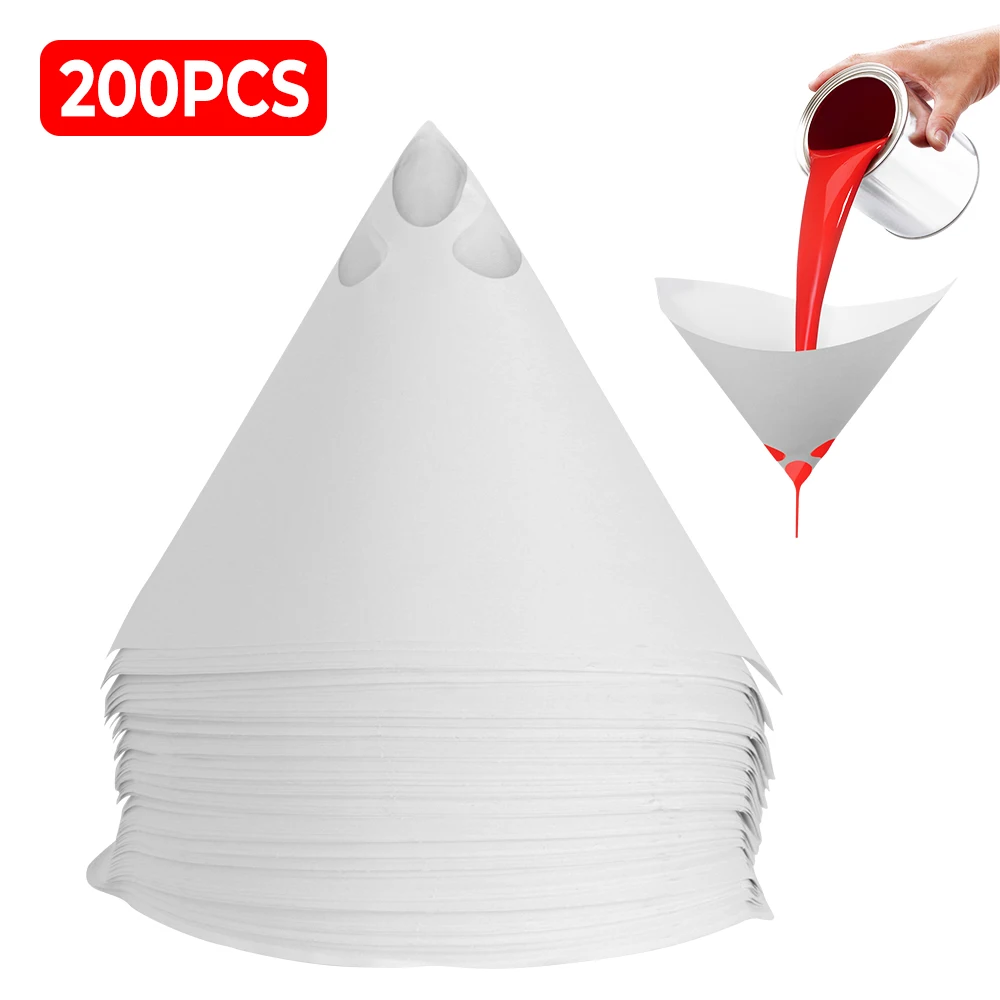 100 сетчатые конические нейлоновые микронные листы 250 шт. фильтры для краски
