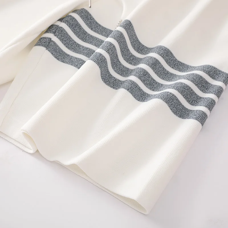 Summer new tb five-point pants straps college wind ice silk knitted casual pants middle pants wide-leg pants women