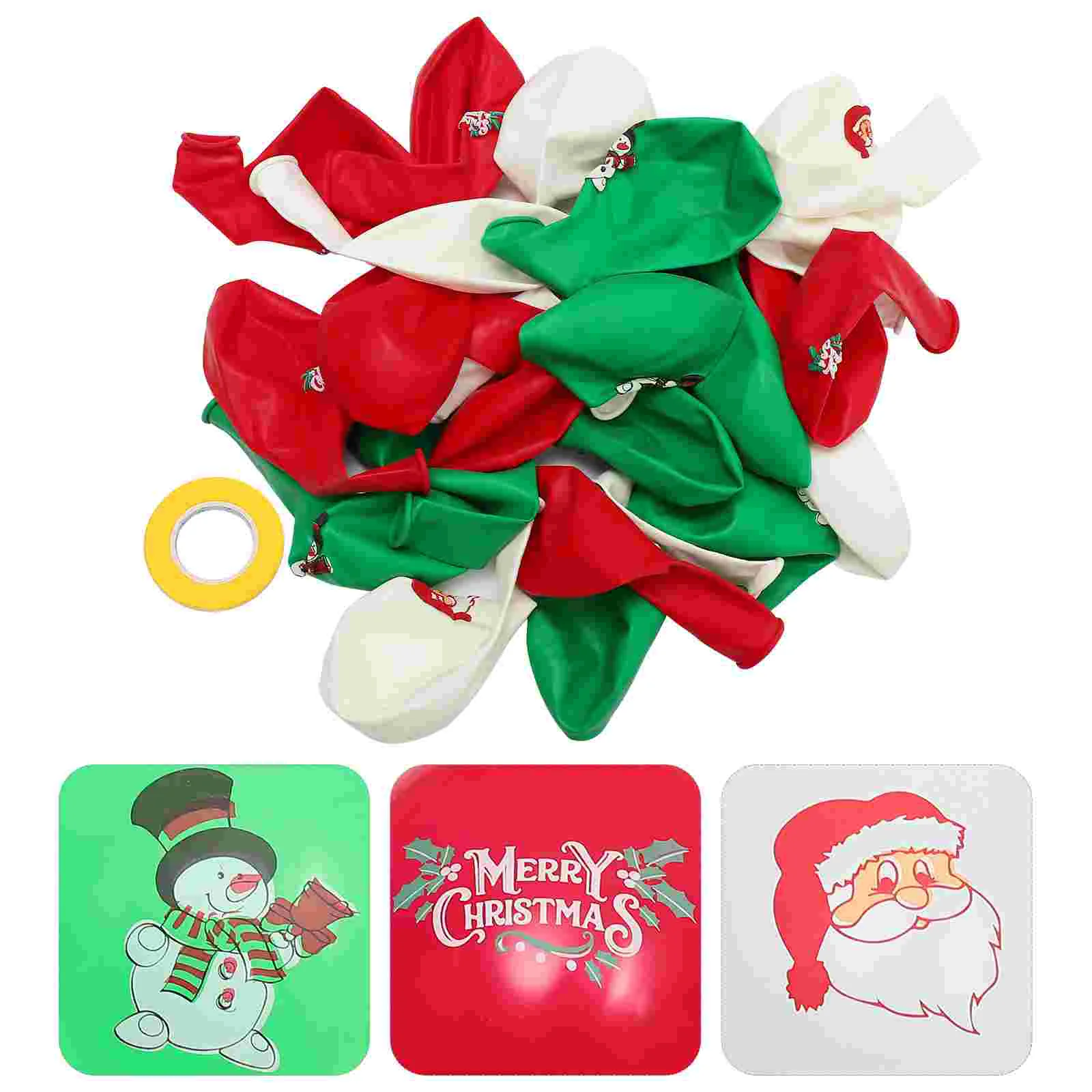 

Christmas Balloons Party Balloon Patterns Holiday Set Garland Eve Festival Supplies Decorations