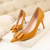 soft leather retro belt buckle women shoes spring pointed toe ladies office shoes fashion women pumps high heels party shoes