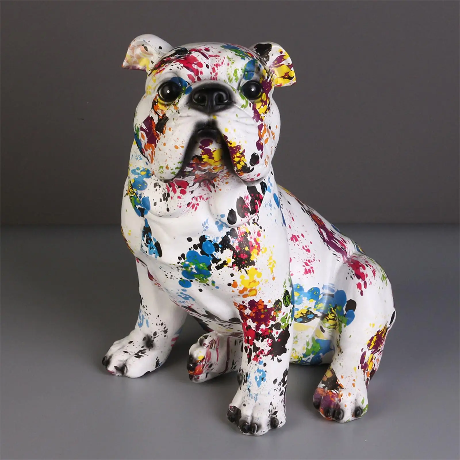 

Bulldog Statue Figurine North European Style Animals Crafts for Christmas