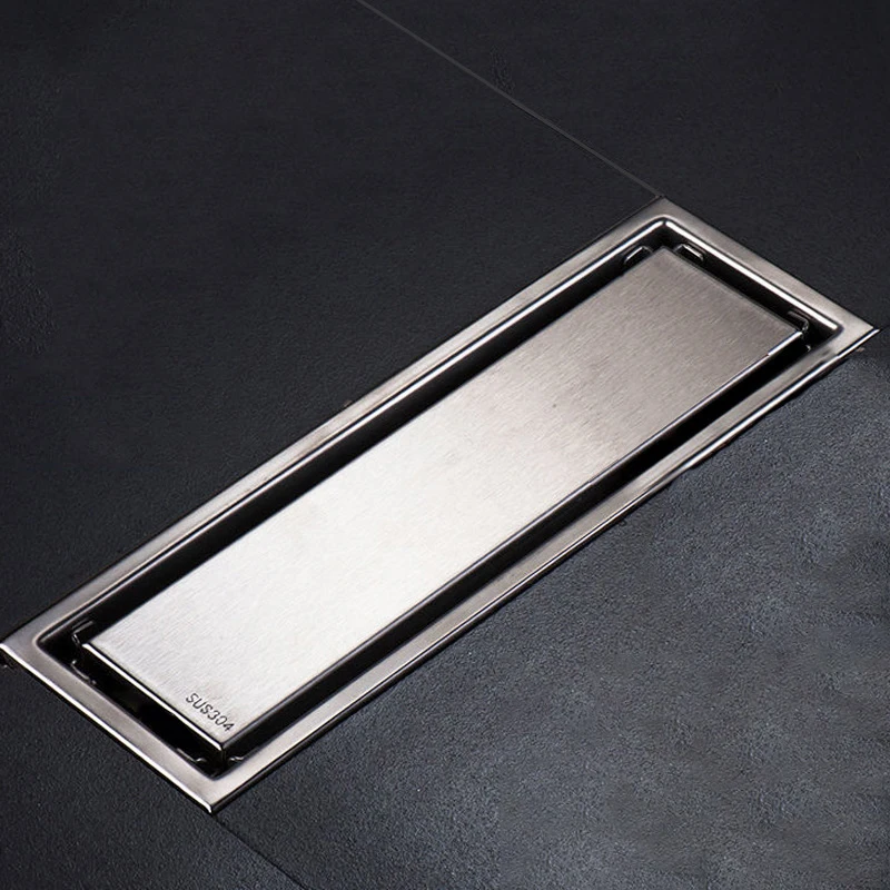 ledfre invisible floor drain shower tile channel 304 stainles steel bathroom long drainage square room floor drainlf66010 free global shipping