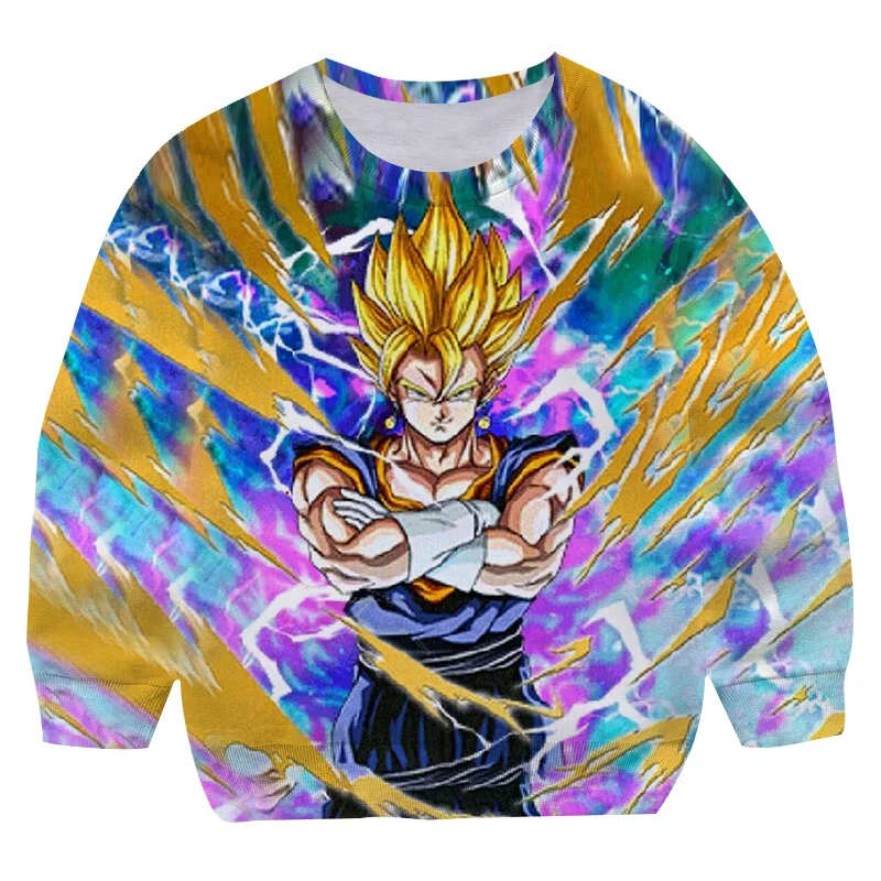 

Толстовка drαgon-ball Z для детей 4-14 лет, детские толстовки, одежда Аниме, толстовка Goku, свитшот для мальчиков и девочек, детский размер 100-160 см