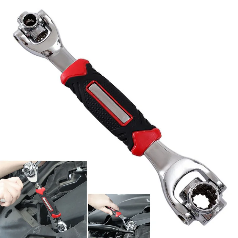 

48-in-1 Tiger Wrench Hand Tools Socket Works With Spline Bolts Torx 360 Degree 6-Point Universial Furniture Car Repair Spanner