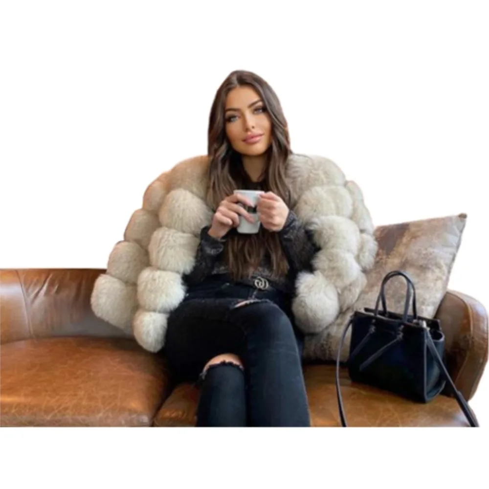 Fashion Winter Jackets Women Warm Fur Coats Lady Coats Natural Fox Fur Coat Real Fox Fur Jackets Fur Coat Thick Abrigos Jackets
