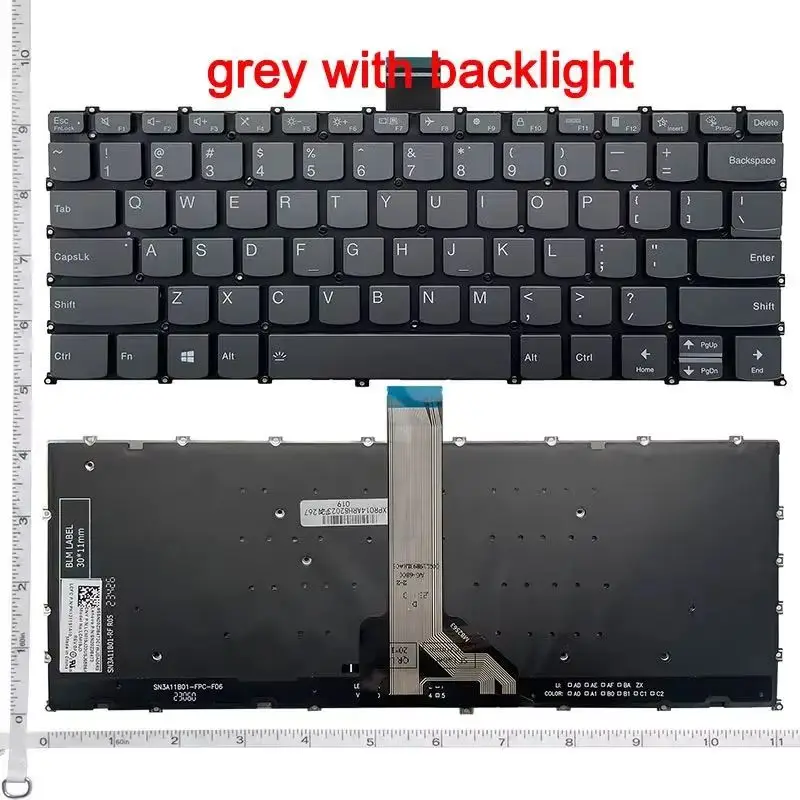 Американская английская клавиатура для ноутбука Lenovo Xiaoxin Air14 IAP8 IRP8 IAH8 Pro14 IRH8 2023 LRL8