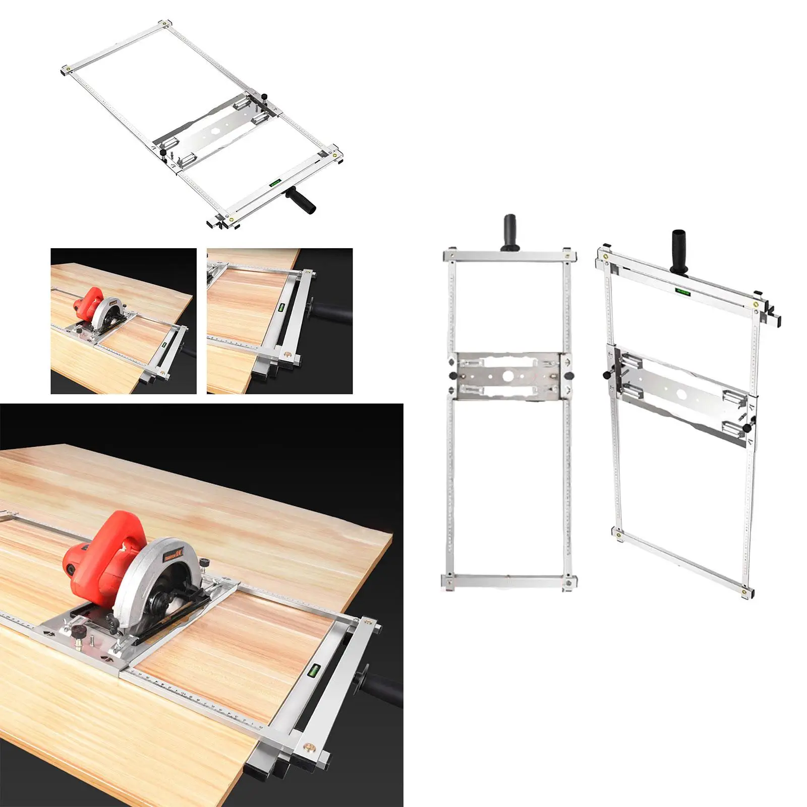 

Woodworking Edge Guide Positioning Cutting Board Portable Multi Used Frame Sturdy Adjustable Tools for Electricity Circular Saw