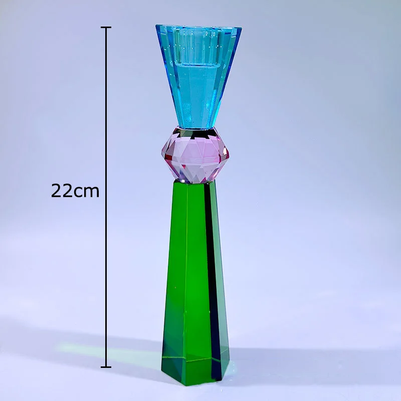 

Украшение стола в виде свечи, романтический подсвечник, расплавленный воском прозрачный подсвечник, домашний декор