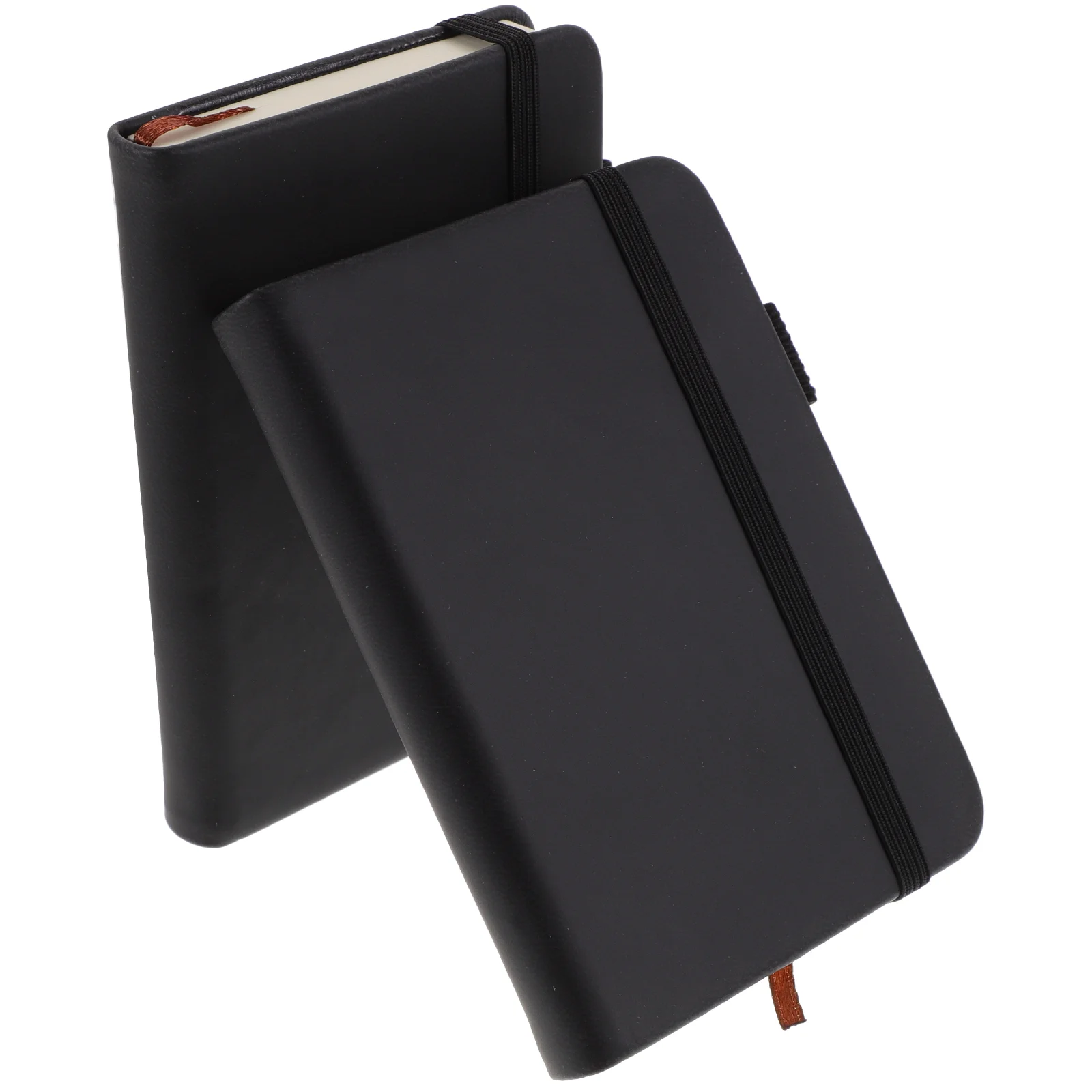 

2 Pcs Black Journal Note Pad Small Miniature Notebook Notebooks Notepad Office