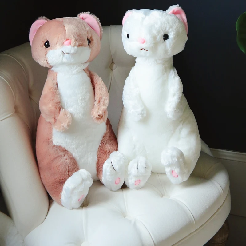 

50cm lilelike Plush Toys Ferret Stuffed Soft Cartoon Animal Doll Christmas Present Kids