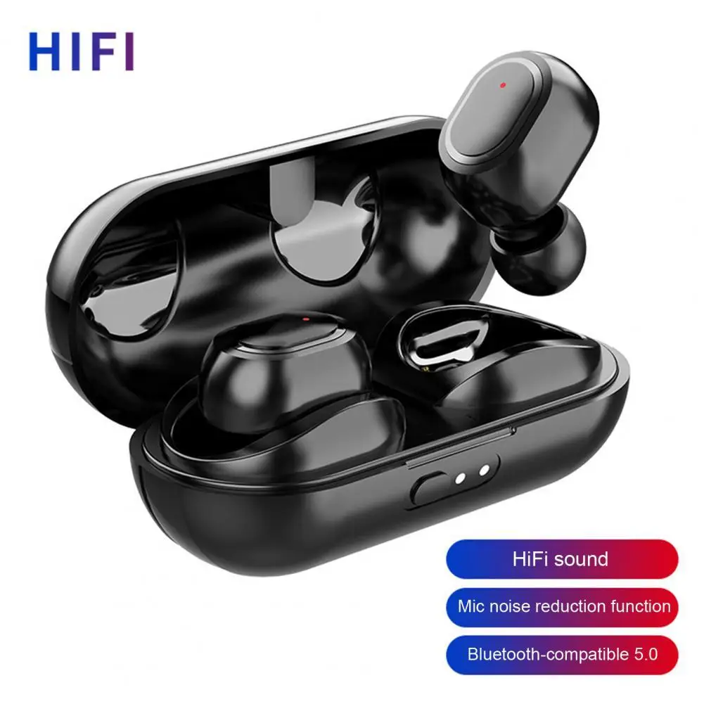 

Bluetooth-compatible Earphones Universal Mini In-ear Smart Touch Stereo Sports Wireless Headphones for Mobile Phone